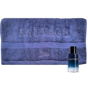DIOR SAUVAGE Eau De Parfum 10ml Dior Sauvage Hand Towel-NWT